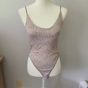 COPY - Gaze Cheetah Print Bodysuit Size XS EUC